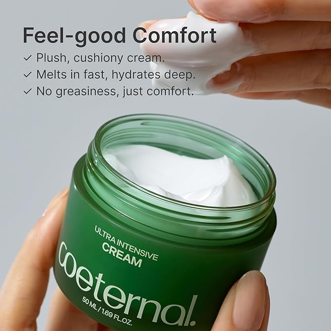 Ultra Intensive Cream, Hydrating Korean Face Moisturizer with Niacinamide, Arginine & Algae11 Extracts, Non-greasy Barrier Cream for Dry, Oily or Sensitive Skin, 50ml / 1.69 fl.oz.