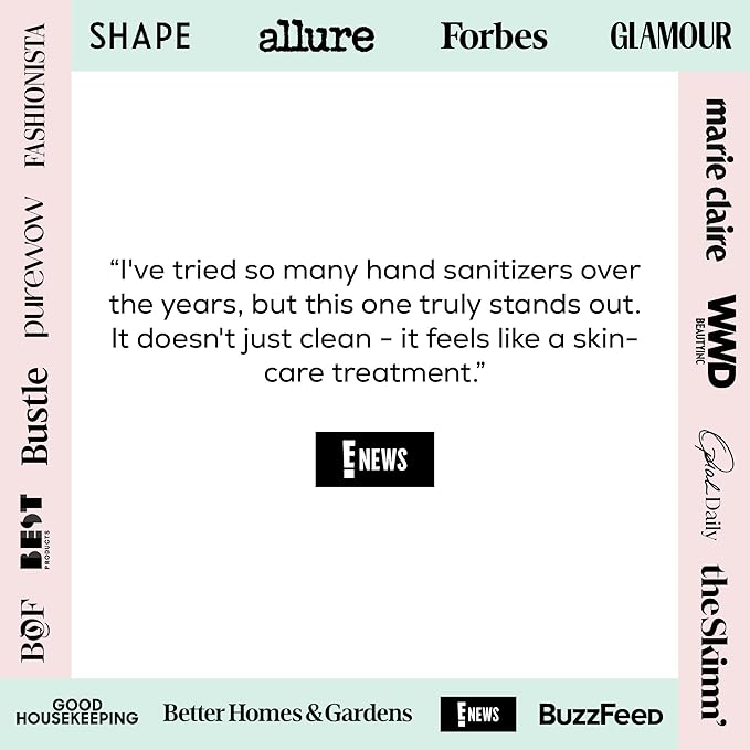 Hand Sanitizer + Serum™ | Caela | Hydrating K-Beauty Formula with Centella Asiatica, Vitamin B5 & Green Tea | Kills 99.9% of Germs | Green Tea with Neroli & Bergamot | 650 Sprays