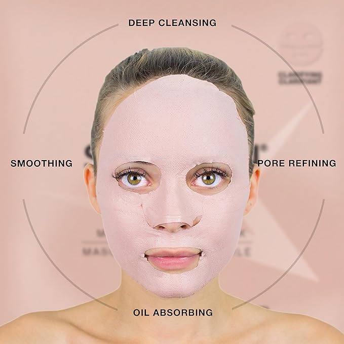 STARSKIN Silkmud 1x16g, Clarifying Face Mask for all Skin Types, Korean Skin Care Pore Cleansing French Clay Mask with Niacinamide, Purifing, Refining and Smoothing, Unblockes Pores, K Beuty Skincare