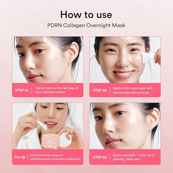 Abib Pink Me Up Pdrn 3 Step Glow Kit | Overnight Firming Jelly Mask, PDRN Retinal Eye patches, PDRN Lip Mask | Korean Skincare Set for Glass Skin, Valentines Day Gifts for Women