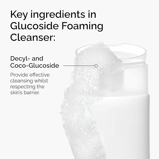 The Ordinary Glucoside Foaming Cleanser,Gentle Foaming Face Wash for All Skin Types Including Sensitive Skin,5.1 Fl Oz,(Pack of 2)