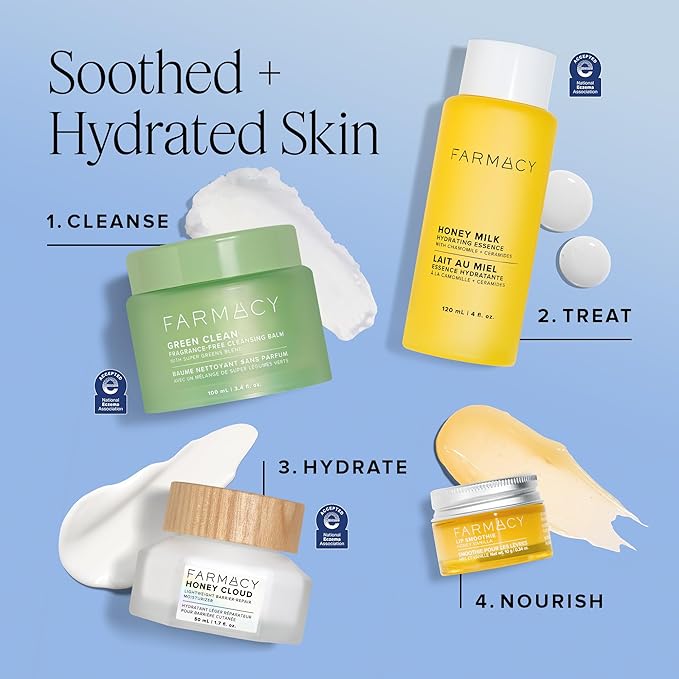 Farmacy Honey Cloud Face Moisturizer Cream - Lightweight Face Lotion with Hyaluronic Acid + Peptides - Breathable Moisture + Barrier Repair - Facial Moisturizer for Combo, Sensitive + Oily Skin (50ml)