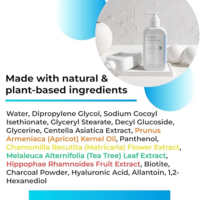 CDH7DAYS Vegan Certified Handmade Low pH Body & Face Soap (pH 5.5–6.6, Made in Korea) K-Beauty All in One Rolling Pack Cream Cleanser, Plant Based, Deep Cleansing & Pore Care, Gentle Daily Cleanser