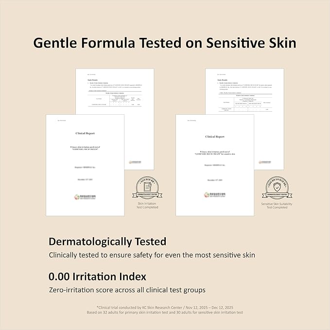 Rich Cream, Thick Textured Face Cream for Dry & Sensitive Skin, Excess Oil Control, Soothe Irritated Skin, Skin Texture Restoration, Intense Moisturizer, Korean Skincare 100ml / 3.38fl.oz
