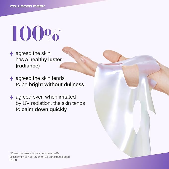 ANUA Vita Collagen Mask, Hydrogel Face Mask for Cooling & Skin Firmness, Dullness Care with Vitamin C, Radiant Glass Skin Effect, KPop Demon Hunters, Korean Skincare (4ea)