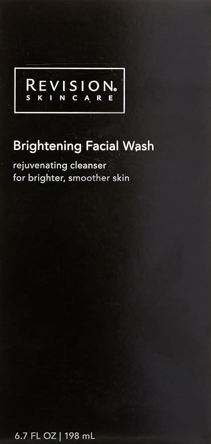 Revision Skincare Brightening Facial Wash,Exfoliating Face Cleanser with Vitamin C and Vitamin E,6.7 fl oz,(Pack of 2)