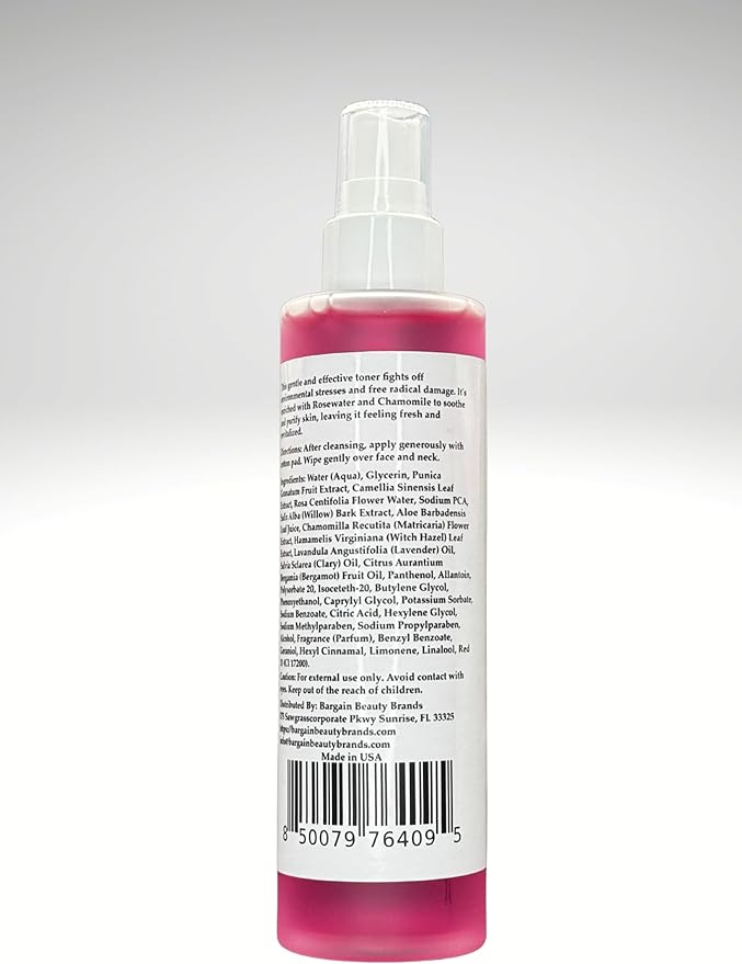 Pomegranate Green Tea Toner – Vegan, Gluten Free – Antioxidant-Rich Facial Toner for Refreshing & Revitalizing Skin – 140 ml / 5 fl oz