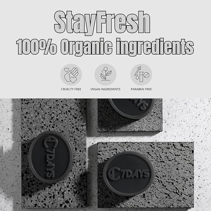 CDH7DAYS EWG VERIFIED VEGAN BAR SOAP/HANDMADE (MADE IN KOREA) Natural Body Soap Bar, Plant-Based, Handmade SOFT MILKY SOAP (Recommendation for MOTHER) (2, CHARCOAL)