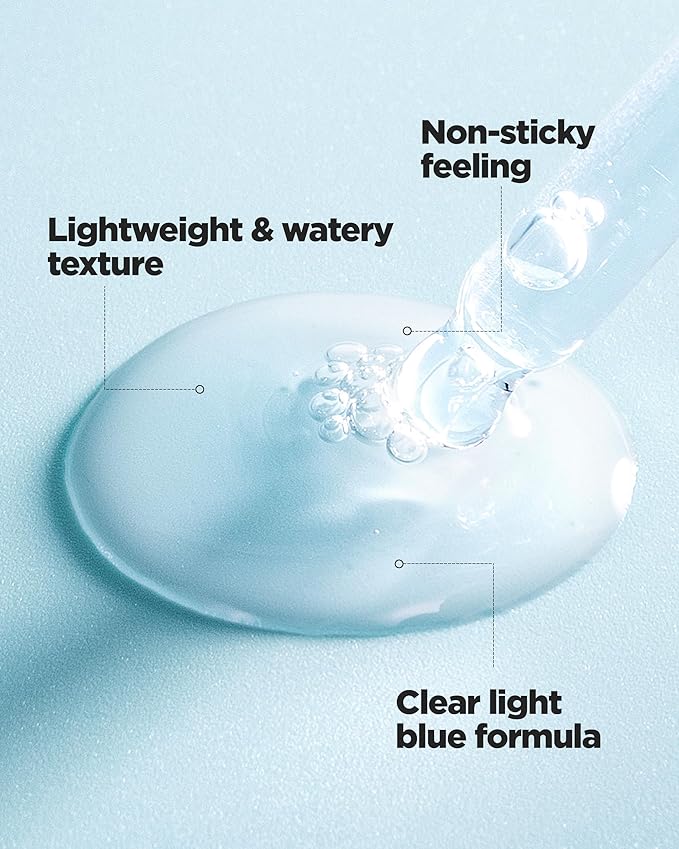 WELLAGE Real Hyaluronic Blue Ampoule 100, Korean Hydrating Serum for Face, Hyaluronic Acid Serum with Panthenol for Sensitive Skin, (3.38Fl.oz + 2.53Fl.oz)