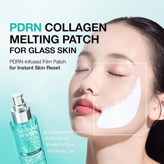 Anua Salmon DNA PDRN Collagen Melting Patch for Glass skin, Smile Line Patches, Wrinkle Patches, Melting Thin Collagen Patch, Firming for Fine Lines, Glow, Hydrating, Korean Skincare, 2 Pairs x 4EA