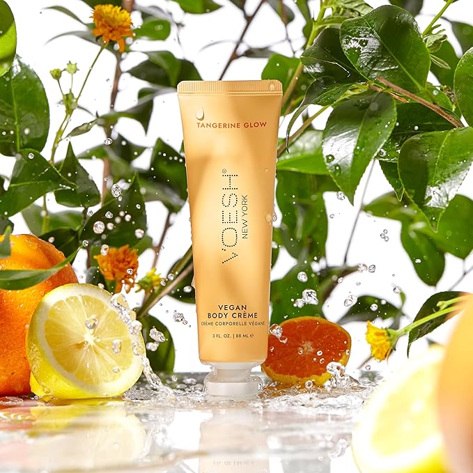 VOESH Vegan Body Creme - Skin Moisturing Cream, K-Beauty Korean Skincare, Tangerine Glow - 3oz