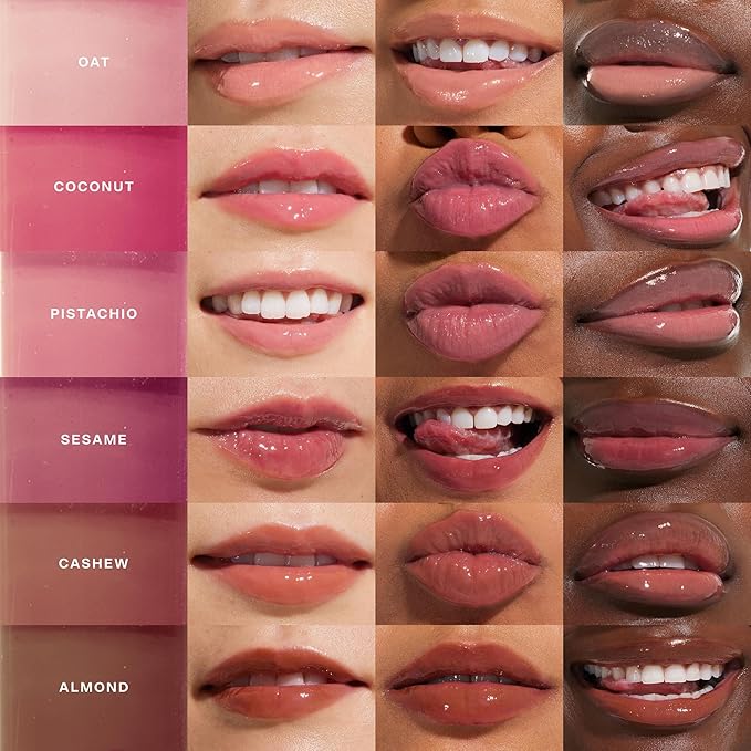 Tower 28 ShineOn Lip Gloss Jelly - Hydrating Tinted Lip Balm + Milky Gloss for Sensitive Lips - Non-Sticky + High-Shine Jelly Formula with Nourishing Oil Blend - Almond - Chocolate (0.13)