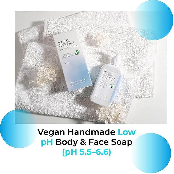CDH7DAYS Vegan Certified Handmade Low pH Body & Face Soap (pH 5.5–6.6, Made in Korea) K-Beauty All in One Rolling Pack Cream Cleanser, Plant Based, Deep Cleansing & Pore Care, Gentle Daily Cleanser