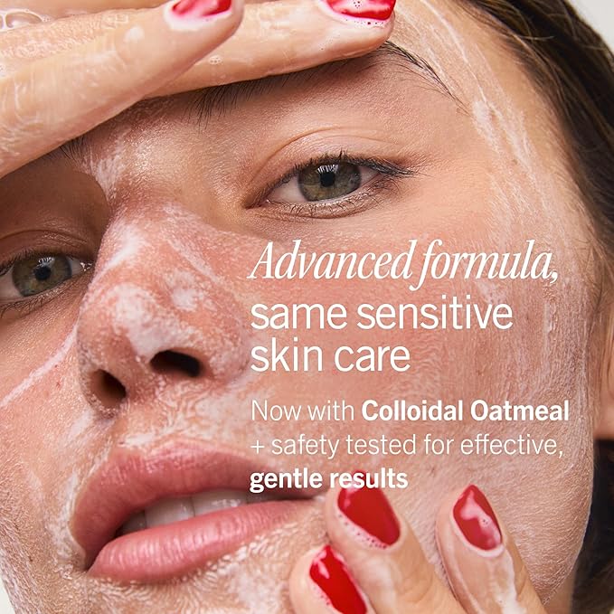 First Aid Beauty Ultra Gentle Cream-to-Foam Facial Cleanser – Makeup Removing Face Cleanser - Face Wash with Colloidal Oatmeal & Glycerin, for Sensitive, Acne & Blemish-Prone Skin, 2 oz