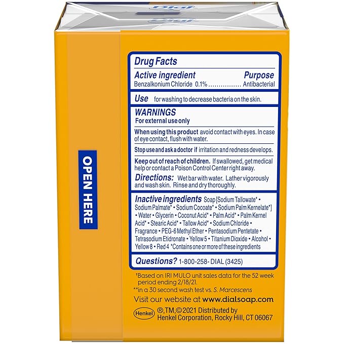 Dial Gold Antibacterial Deodorant Bar Soap, 3.2 Ounce, (Pack of 2)