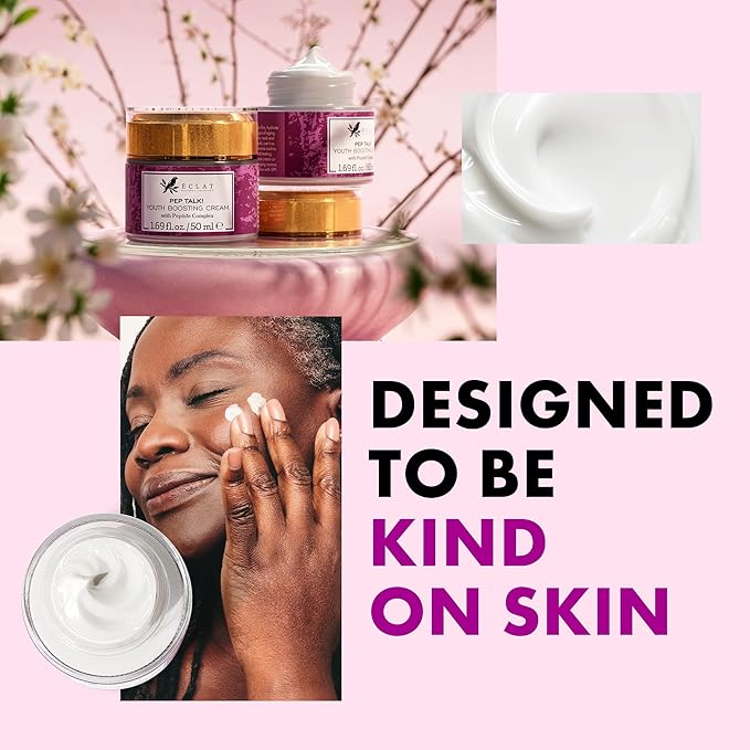 Eclat Skincare Anti Aging Face Cream - Face Moisturizer with Collagen Peptides, Hyaluronic Acid, & Vitamins C+E - Improves Fine Lines and Wrinkles - Day Cream for Women Anti Aging 50 ml
