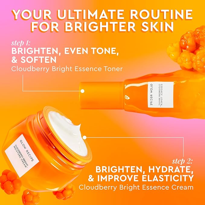 Glow Recipe Cloudberry Refillable Face Cream – Ultra Moisturizing Korean Face Cream for Women with CoQ10, Multi Peptides, and Vitamin C to Brighten, Repair Skin Barrier & Even Skin Tone (50 ml)