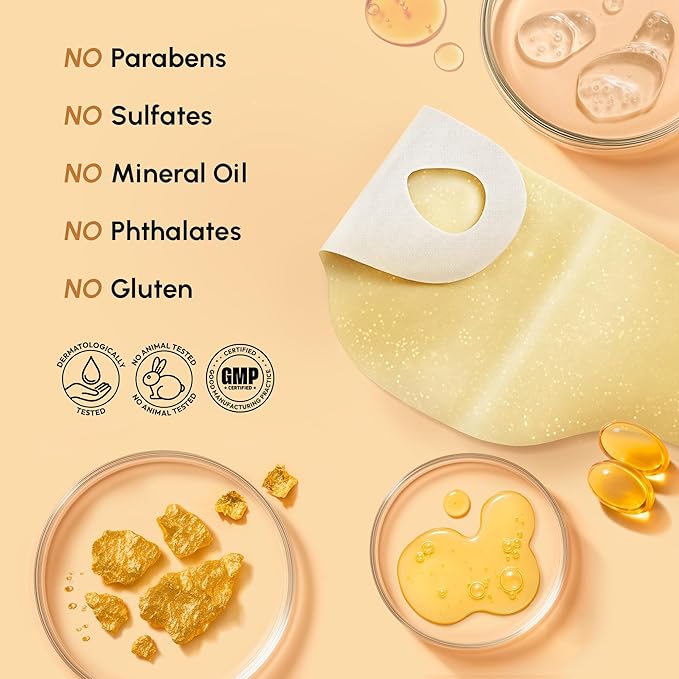 MAREE V Line Lifting Mask with 24K Gold – Deep Collagen Face Mask for Women – Jawline Shaper Mask with Retinol & Hyaluronic Acid – Neck Tightening & Firming - Double Chin Strap for Face Lift - 2 pack