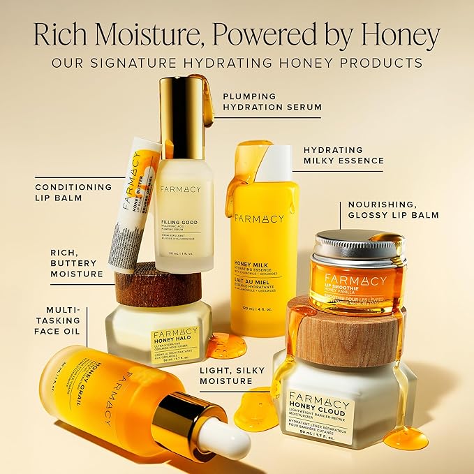 Farmacy Honey Cloud Face Moisturizer Cream - Lightweight Face Lotion with Hyaluronic Acid + Peptides - Breathable Moisture + Barrier Repair - Facial Moisturizer for Combo, Sensitive + Oily Skin (50ml)