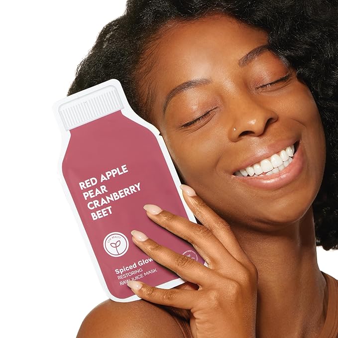 ESW Beauty Spiced Glow - Restoring Raw Juice Face Mask – Red Apple, Pear & Cranberry Face Mask for Dull, Uneven & Aging Skin – Illuminates, Restores & Replenishes