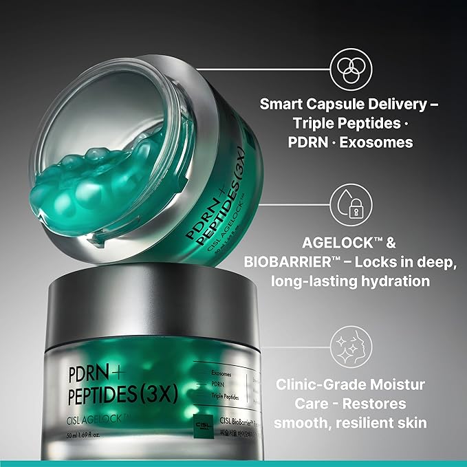 BIOBARRIER™ Recovery Capsule Cream — Peptide night Cream - AGELOCK™ Hydration + PDRN & Triple Peptide Complex | 148-Hour Moisture Retention & Barrier Repair Cream | 50 ml 1.69 fl.oz.