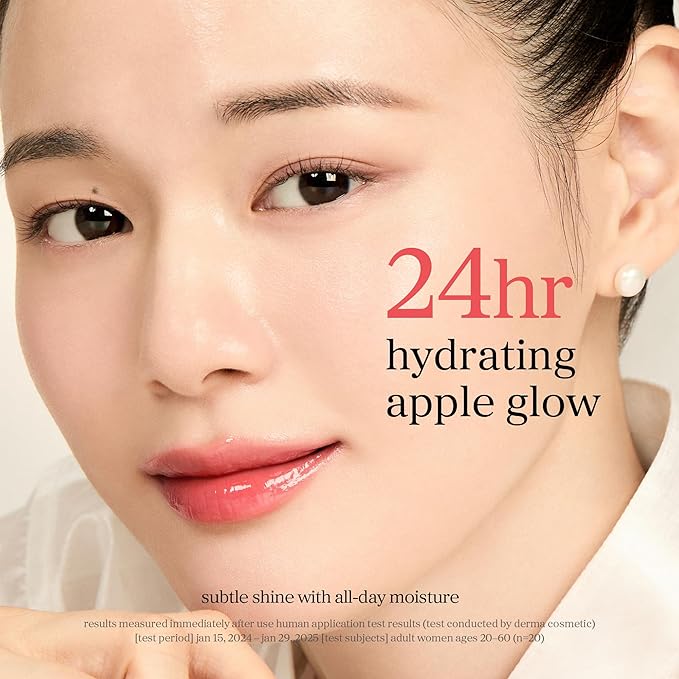NOONI Korean Lip Oil - Appleberry | Long-Lasting, Moisturizing, Plumping, Revitalizing for Dry Lips, Waterproof, No Peel Off, Hydrating, Nourishing Crystal Clear, Stocking Stuffers, 0.12 FL Oz