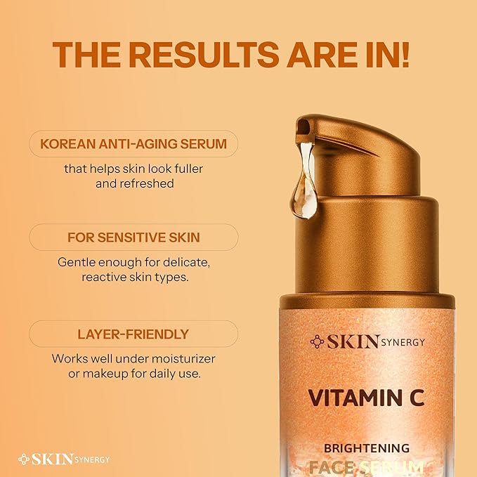 Vitamin C Face Serum – Revitalizes Dull, Uneven Skin & Supports Youthful Glow – Dermatologist Tested, Anti-Aging, Korean Skin Care – Cruelty-Free, Vegan, Clean Beauty – 1.69 Fl Oz