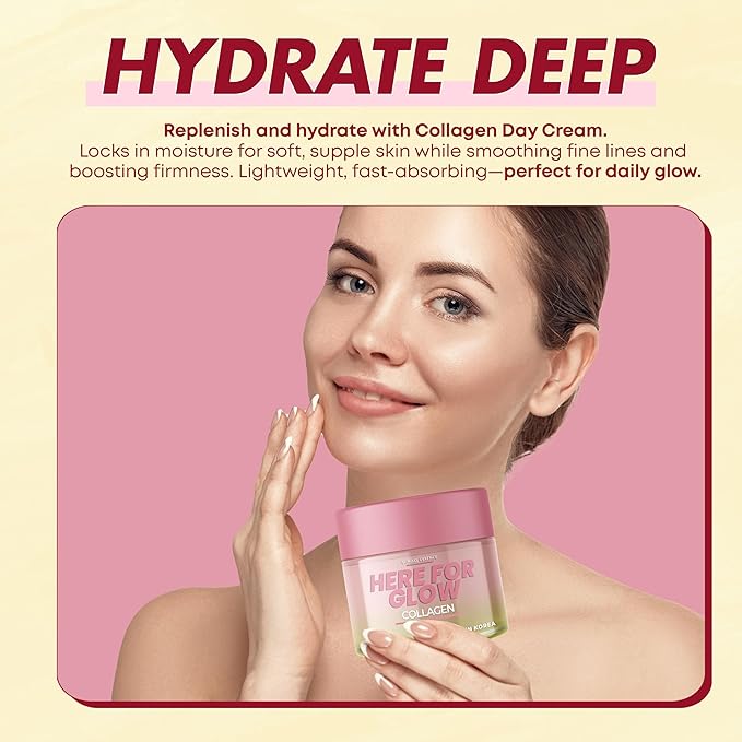 Collagen Night Cream - Dermatologist Tested, Korean Skin Care, Anti-Aging - Hydrating Moisturizer, Retains Moisture - Vegan, Non- GMO, Clean Beauty, 95% Natural - 1.69 Fl Oz