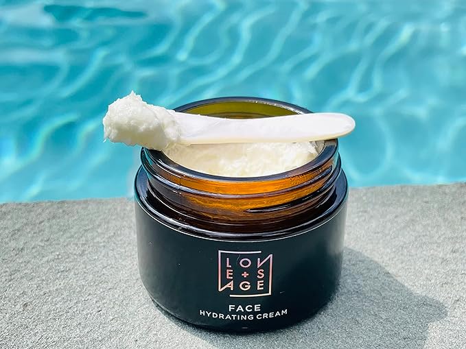 Love + Sage Vitamin-Rich Hydrating Face Cream, Whipped Oil-Based Moisture, Coconut Oil, Triglycerides, Vitamin E, Olive Squalene, Anti-Oxidant, Vegan, Cruelty-Free (Rose, Lavender, Ylang Ylang)
