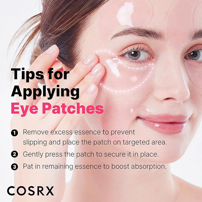 COSRX Limited Pink Edition Pink Peptides Collagen Hydrogel Eye Patch – Amazon Exclusive, Under Eye Mask for Puffy Eyes and Dark Circles, 60 Patches, Korean Skin Care