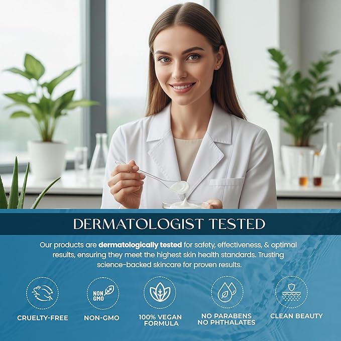 Hyaluronic Acid & Collagen Face Moisturizer – Deep Hydration & Firming Cream for Smooth, Youthful Look – Dermatologist Tested, Korean Skin Care Set, Vegan, Clean Beauty – Day & Night Duo