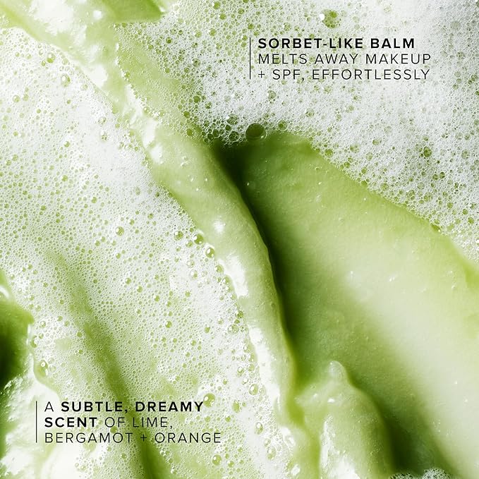 Farmacy Makeup Remover Cleansing Balm - Green Clean Waterproof Makeup Remover Balm + Oil Cleanser for Face - Gently Melts Make Up + SPF - Hydrates + Softens Skin with Super Greens + Papaya (100ml)