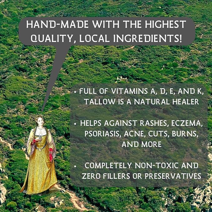 Tallow Balm Cream 100% Grass Fed Face Moisturizer Odorless Organic Best Lotion - Natural Beef Fat For Face - 2 oz