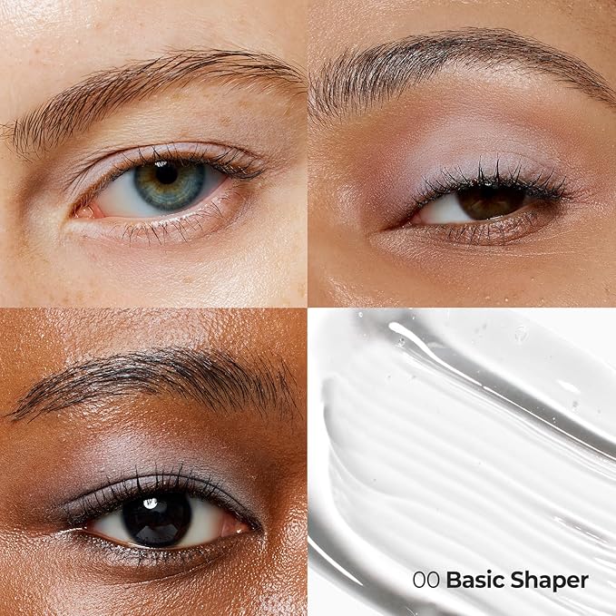 Laka Pixi Eyebrow Mascara 8g/0.28oz., Eyebrow Gel to Fix and Shape Brows, Clump-Free, Brow Fixer with Slim Precision Brush, Vegan, K-Beauty (#00 Basic Shaper)