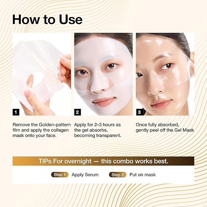 ANUA Ceramide Barrier Collagen Mask, Glow Up, Elasticity Hydrogel Face mask, Moisture Barrier Repair for Glass Skin, 24H Deep Hydration Lasting, KPop Demon Hunters, Korean Skincare (4ea)