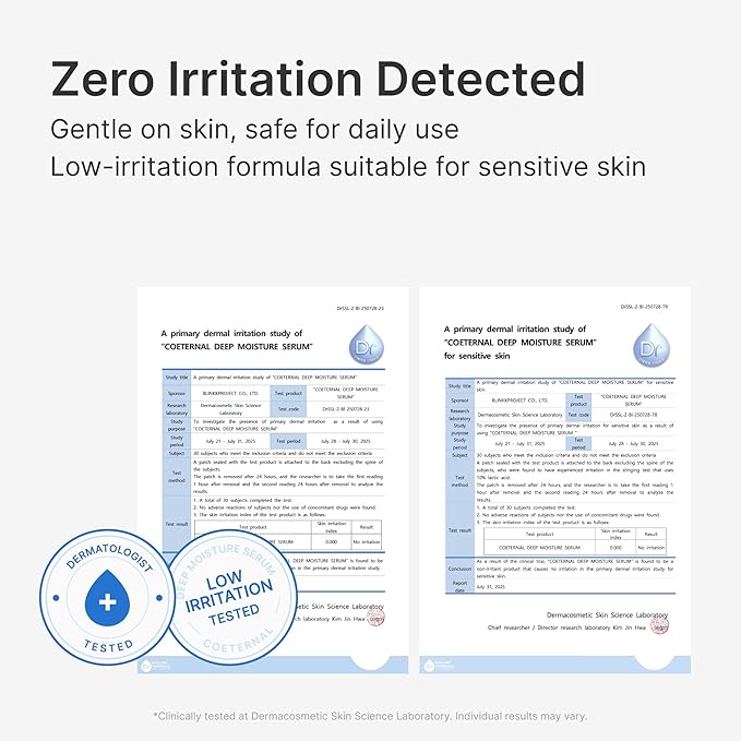 Deep Moisture Serum – Korean Hydrating Face Serum with Algae11, Niacinamide & Arginine for Dry Skin, Barrier Repair & Glass Skin Glow, Fragrance-Free K-Beauty Skincare, 50ml / 1.69 fl.oz.