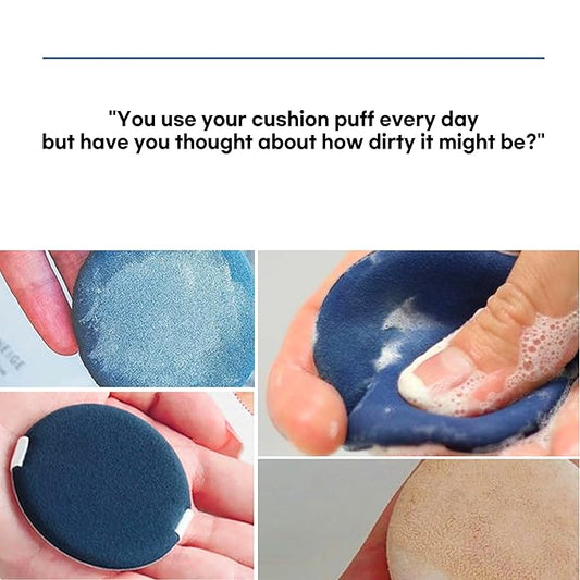 Cushion Puff Protector – 5 Individually Wrapped Copper Stickers for Makeup Puff Hygiene, Reduce Breakouts from Dirty Puffs, K-Beauty Compact Accessory, Daily Skincare Routine Essential