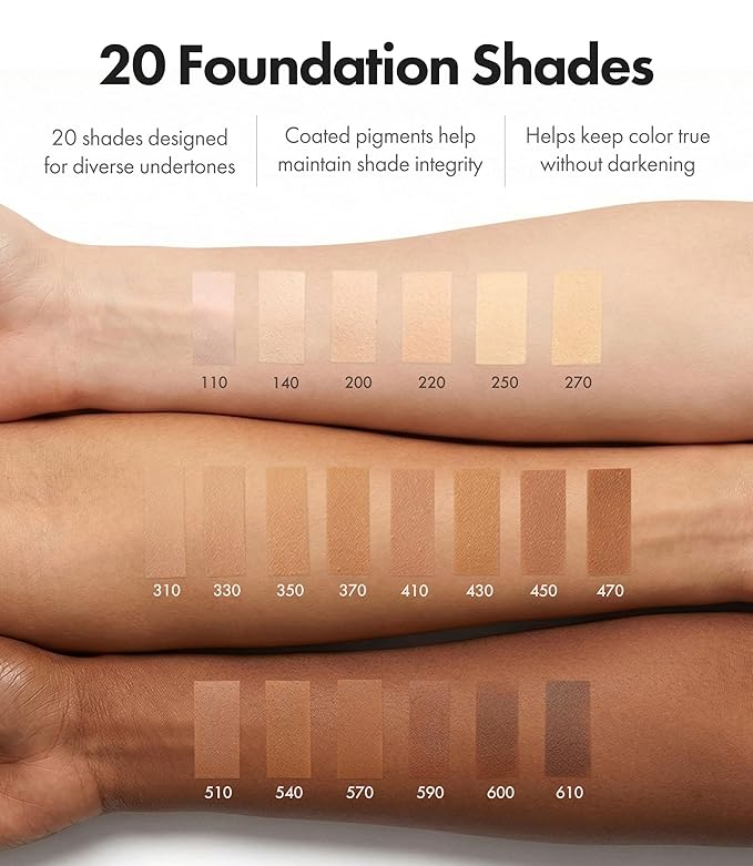 Blanc Cover Skin Foundation - K-Beauty Skincare Liquid Foundation Makeup with Panax Ginseng, Niacinamide & Collagen - Lightweight, Buildable 24HR Hydrating Wear 1.01 Fl Oz (#110)