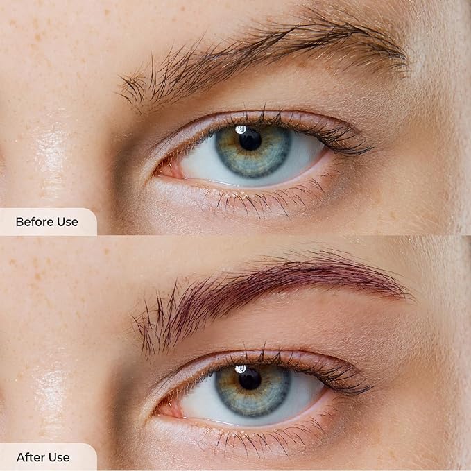 Laka Pixi Eyebrow Mascara 8g/0.28oz., Eyebrow Gel to Fix and Shape Brows, Clump-Free, Brow Fixer with Slim Precision Brush, Vegan, K-Beauty (06 Rose Burgundy)