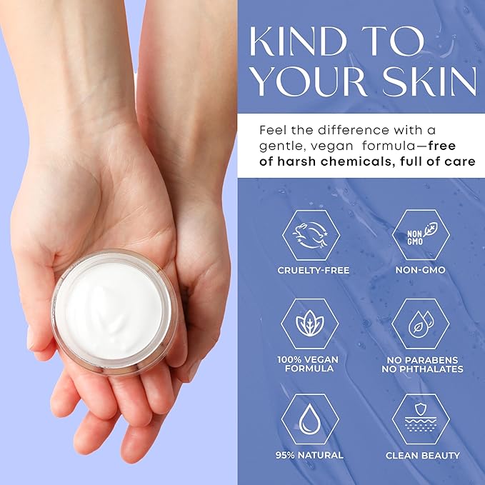 Hyaluronic Acid & Collagen Face Moisturizer – Deep Hydration, Firming & Anti-Aging Day Cream For Dry Skin – Dermatologist Tested, Korean Skin Care For All Skin Types, Clean Beauty – 1.69 Oz