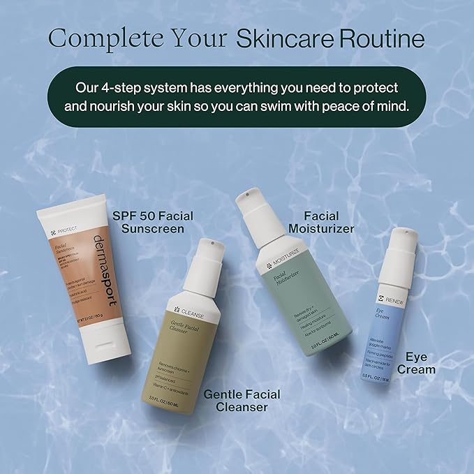 Dermasport SPF 50 Sunscreen for Face Lotion for Athletes, Zinc Oxide Hydrating, Non-Greasy, Broad Spectrum Sun Protection, Oil-Free, Reef-Safe, Face Sunscreen Resistant to every Sport