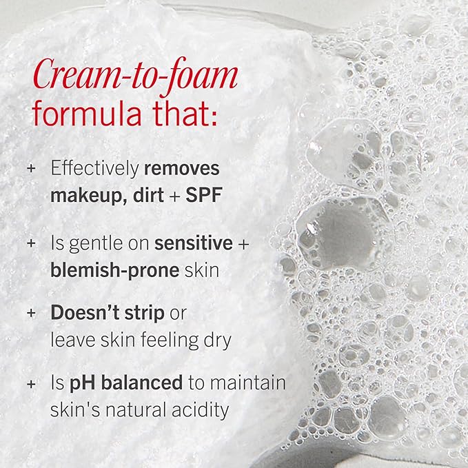 First Aid Beauty Ultra Gentle Cream-to-Foam Facial Cleanser – Makeup Removing Face Cleanser - Face Wash with Colloidal Oatmeal & Glycerin, for Sensitive, Acne & Blemish-Prone Skin, 2 oz